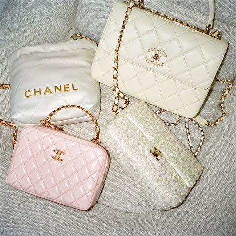 coco chanel white bag|chanel bag price list 2022.